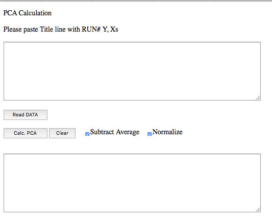 PCA Calculator