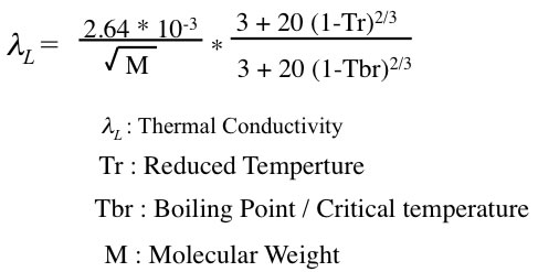 液体熱伝導度の推算法